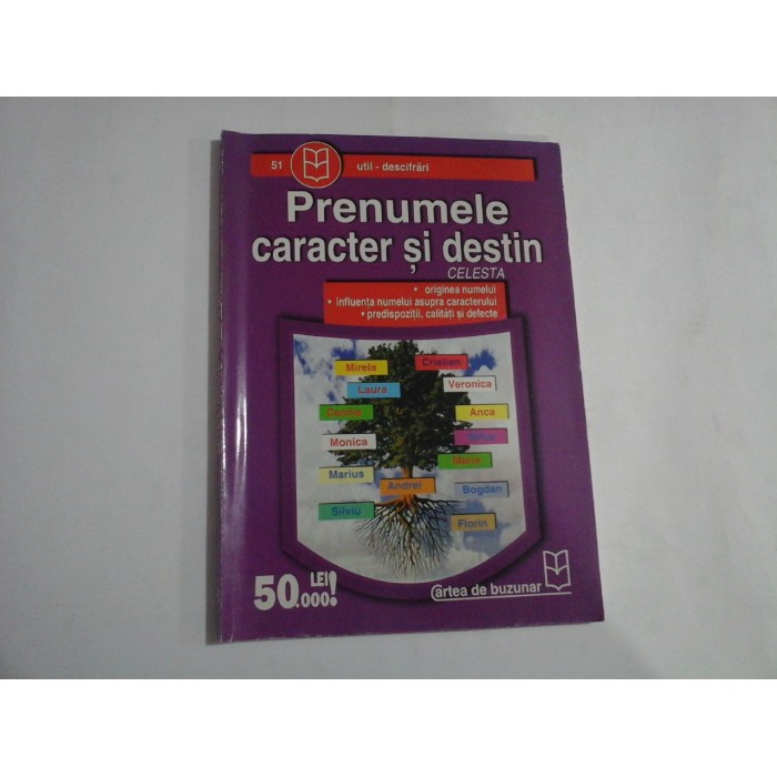 PRENUMELE caracter si destin - CELESTA PRENUMELE caracter si destin - CELESTA